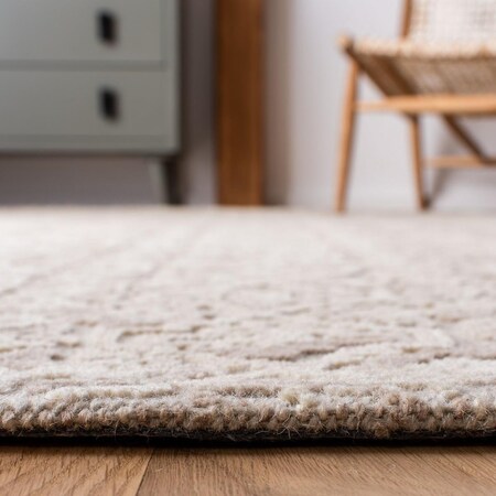 Safavieh 6 x 6 ft. Abstract 100 Percent Wool Pile Square RugBeige & Light Brown ABT961B-6SQ